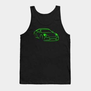 911 car sport racing race green Tank Top